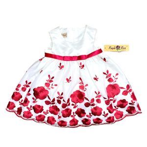 NEW Formal Dress for Baby Girl Photo Shoot w/ Santa Christmas Wedding 6-9 Months